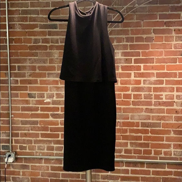 Black midi dress - Picture 1 of 5